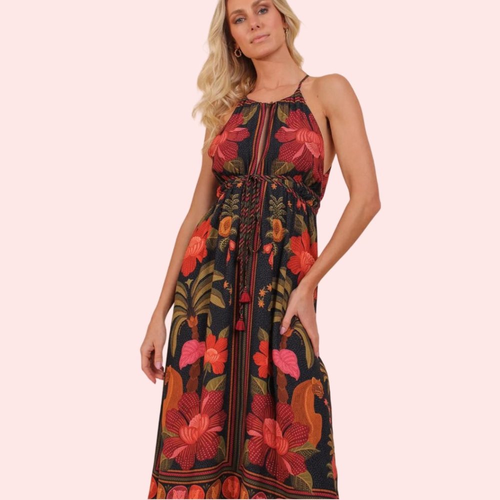 FARM RIO Dotted Forest Dress sz M NWT Gorgeous!!! Brazil Line Exclusive!!!